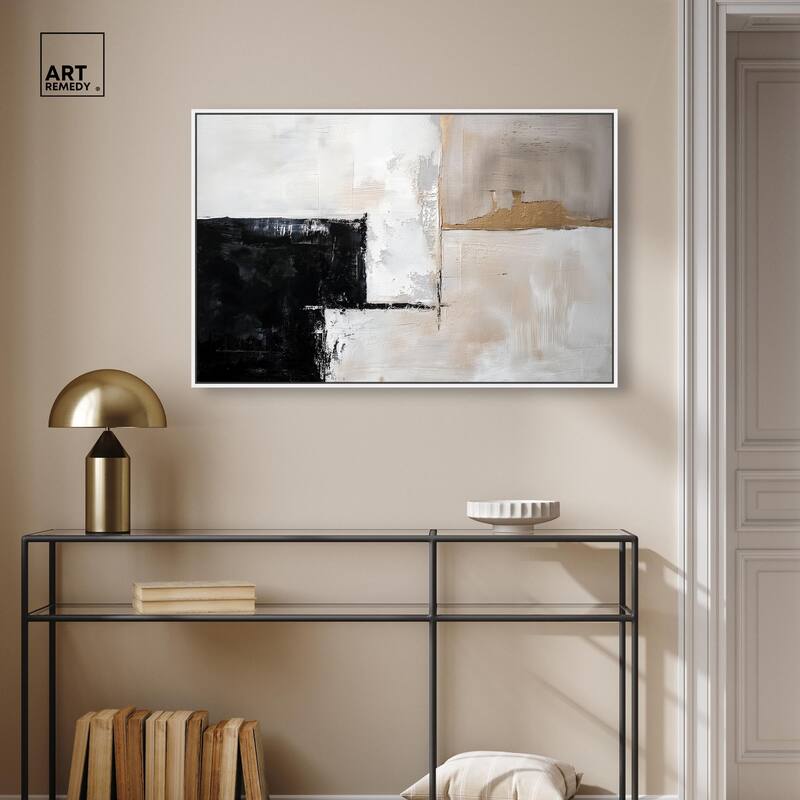 Black Dust and White Ash II Canvas by Art Remedy