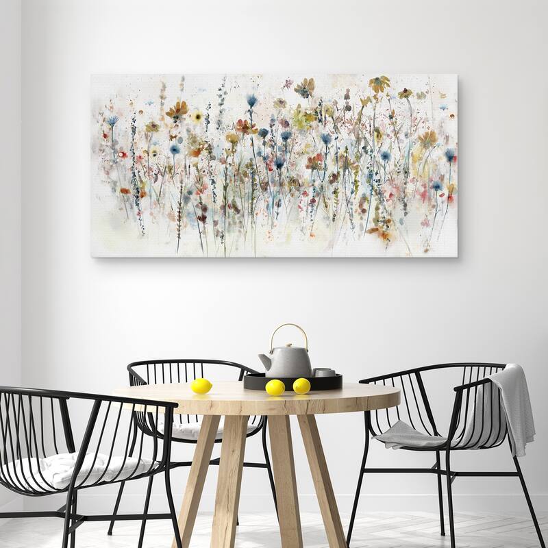 Watercolor Wildflowers by Studio Arts Canvas Art Print