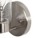 preview thumbnail 10 of 26, LNC Modern Farmhouse Clear Glass Wall Sconce Black Gold Silver Bathroom Vanity Lighting - W 4.7" x H 9.6" x D 4.5"