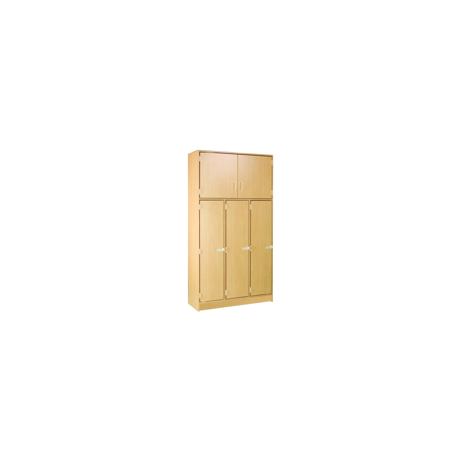 Tall Triple Locker Storage Unit - 84" High Security Locker - 45" Wide x 18" Deep - Home, School, Gym Storage