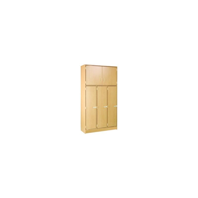 Tall Triple Locker Storage Unit - 84" High Security Locker - 45" Wide x 18" Deep - Home, School, Gym Storage