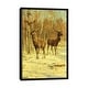 preview thumbnail 1 of 7, iCanvas "Two Stags In A Clearing In Winter" by Rosa Bonheur Framed