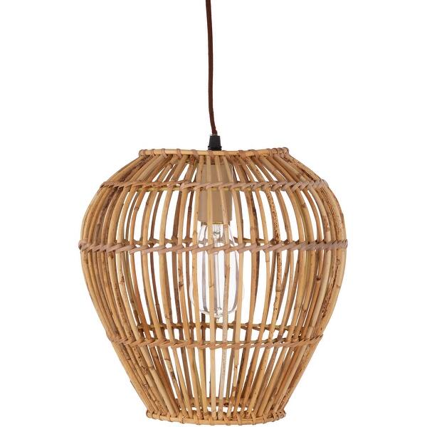 Minna Bohemian Rattan 1 Light Pendant 12 75 X 6 On Minna Bohemian Rattan 1 Light Pendant