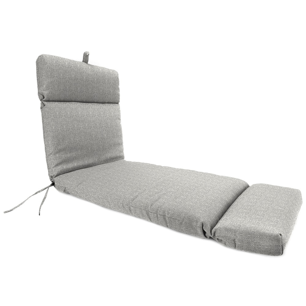 72" x 22" Outdoor Chaise Lounge Cushion with Ties and Loop - 72'' L x 22'' W x 3.5'' H