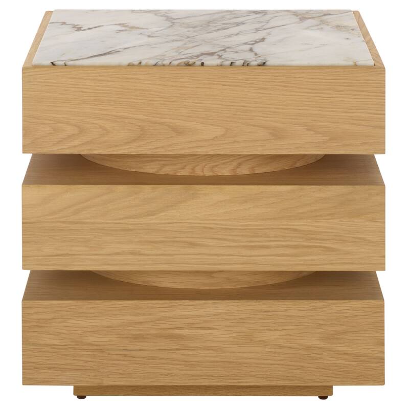 SAFAVIEH Couture Shayrina Marble Accent Table - 22"W x 18"D x 23"H