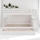 preview thumbnail 14 of 26, Full Over Full Bunk Bed with Storage Staircase and Shelves, Convertible Design, No Box Spring Needed,kid beds