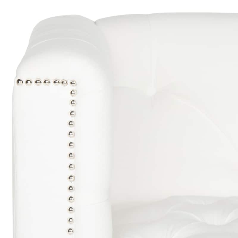 SAFAVIEH Kamilah White/ Clear Club Chair - 31.9" x 33.9" x 29.9" - 32Wx34Dx30H