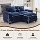 preview thumbnail 97 of 109, Modular Cloud Chenille Sectional Sofa with Ottomans, Deep Seat Convertible L-Shaped or U-Shaped Couch