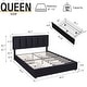 preview thumbnail 60 of 123, Javlergo Bed Frame with Storage Drawers Upholstered Platform Bed Frame with Adjustable Headboard