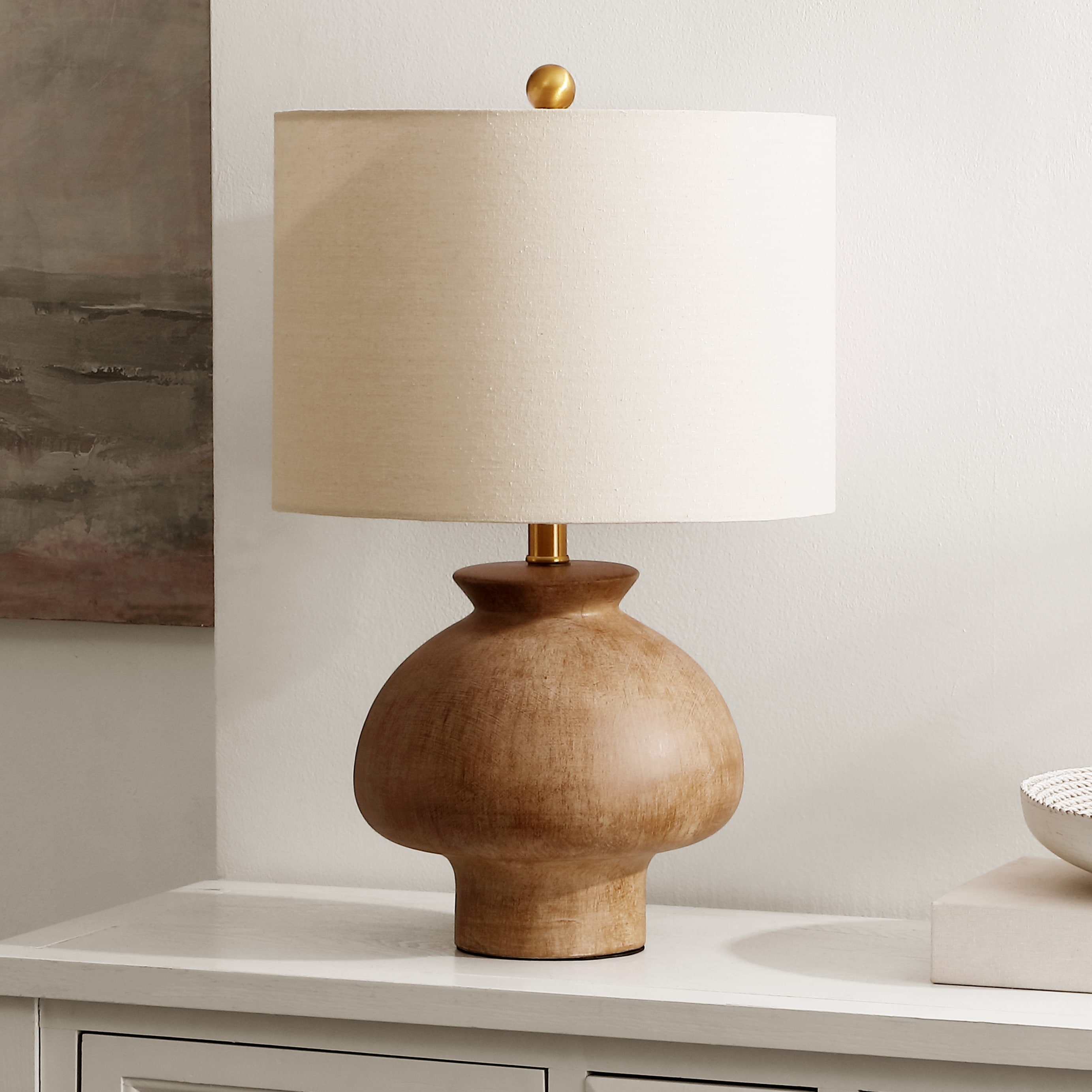 SAFAVIEH Noam 23-inch Ceramic Table Lamp (LED Bulb Included) - 14"W x 14"D x 23"H