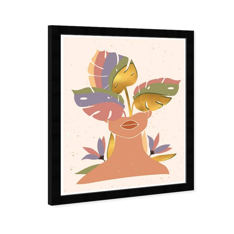 Wynwood Studio Prints Floral and Botanical Blooming Beauty Brown and Taupe Tropical Wall Art Canvas Print