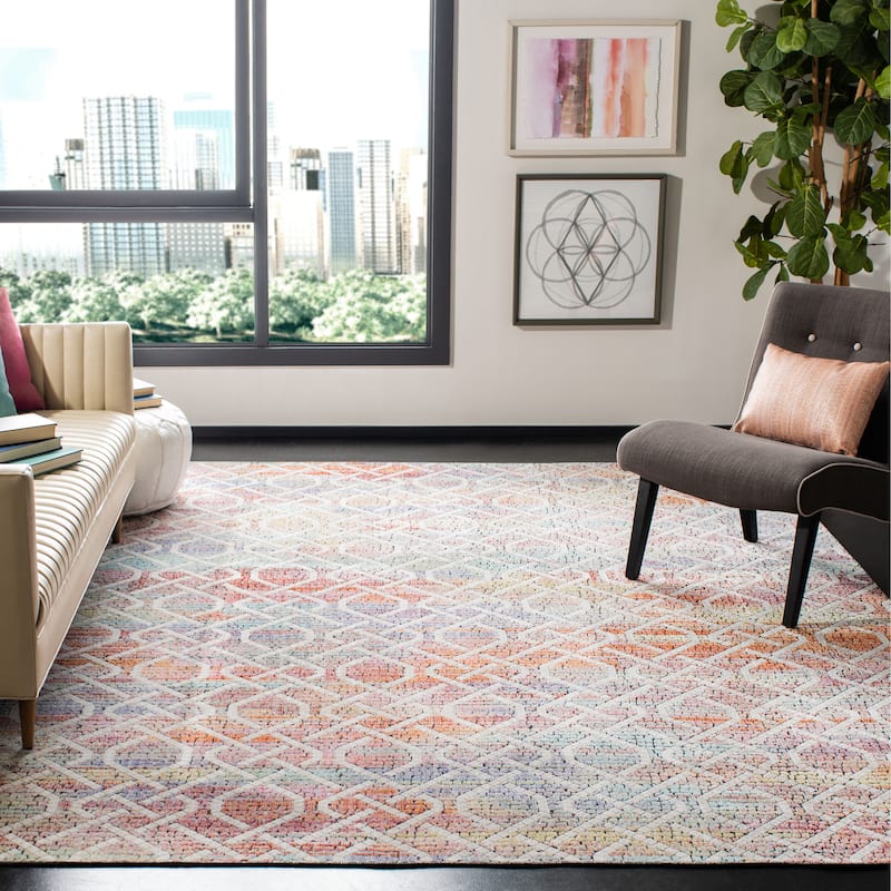 SAFAVIEH Provance Rosalba Vintage Boho Oriental Rug - 8' x 10' - Cream/Orange