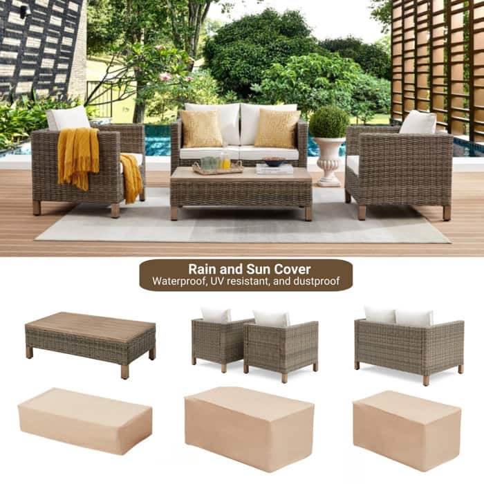4 - Person Outdoor Seating Group with Cushions