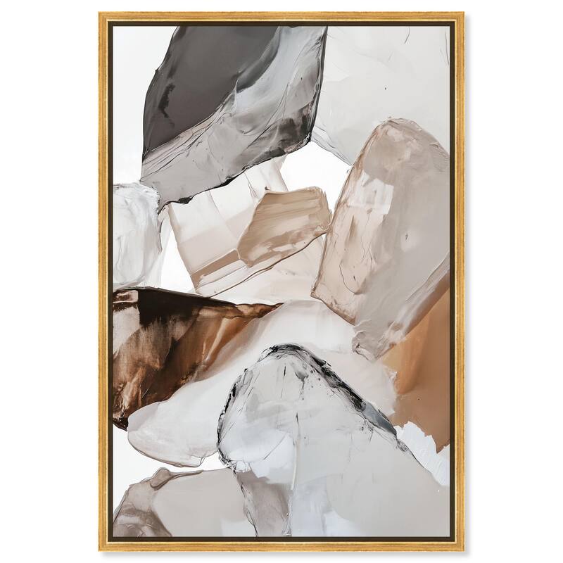 Sedimentary Hues II Canvas by Art Remedy - Gold - 16" x 24"