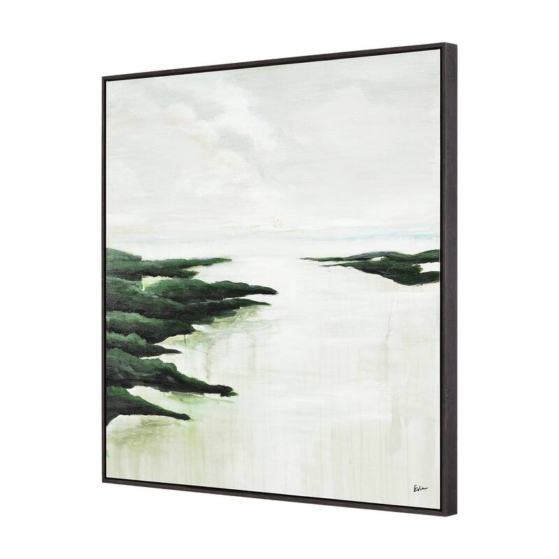 Renwil Saltoro 40" Wide Canvas Art, Green