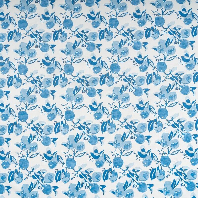 Couleur Nature Citron Tablecloth - Blue - 59" x 59"