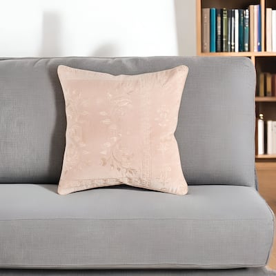HomeRoots 20" Blush Cotton Throw Pillow