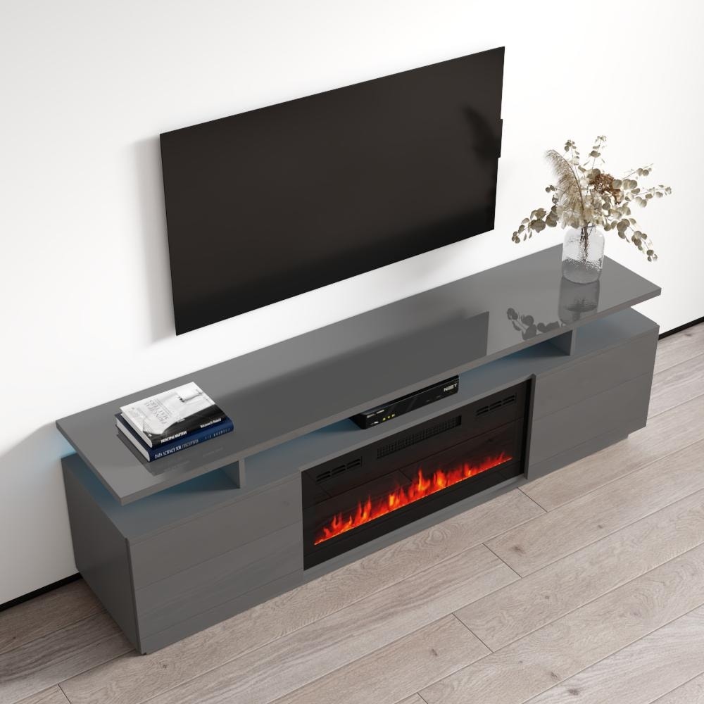 Meble fireplace tv shop stand