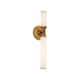 Option Vintage Brass / Frosted Ribbed Glass