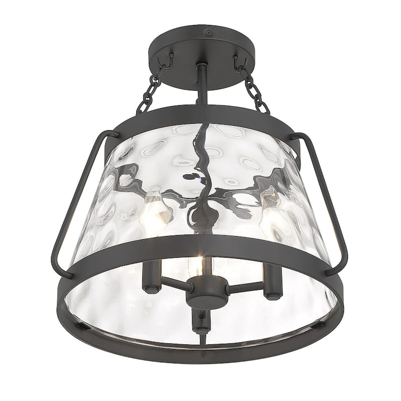 Savoy House 6-1802-3 Crawford 3 Light 15" Wide Semi-flush Ceiling