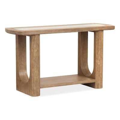 Magnussen Home Bradford Riverbed Beige Rectangular Sofa Table - 50''W x 17''D x 28''H