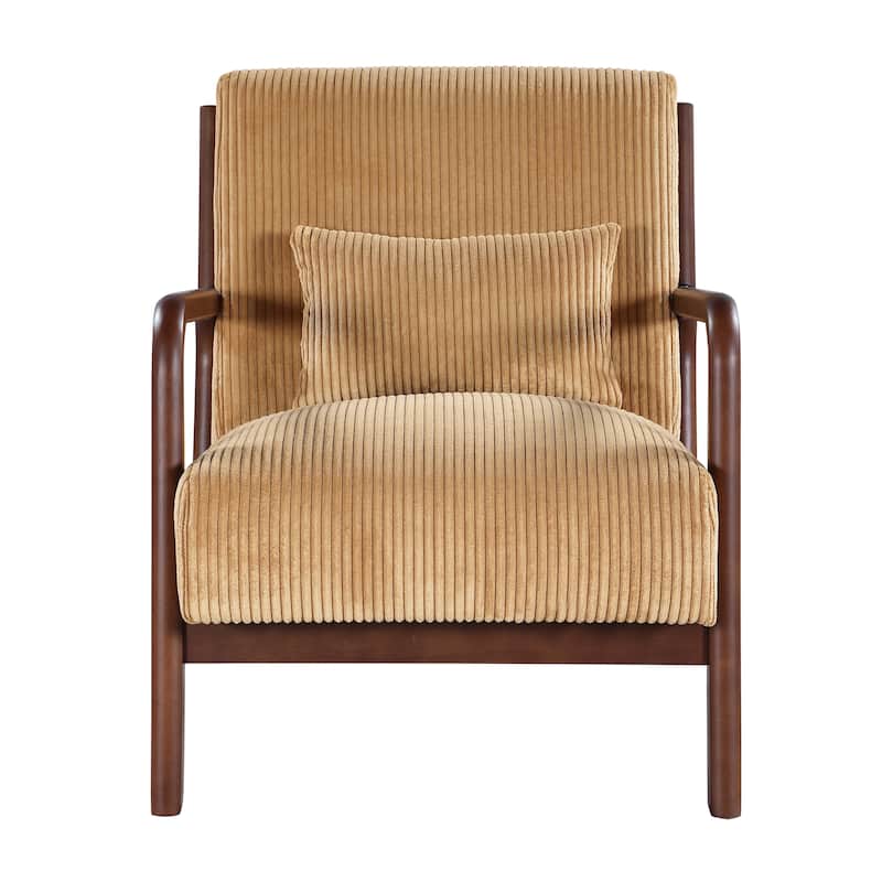 Modern Wooden Lounge Chair, Comfort Living Room Cushion Chair