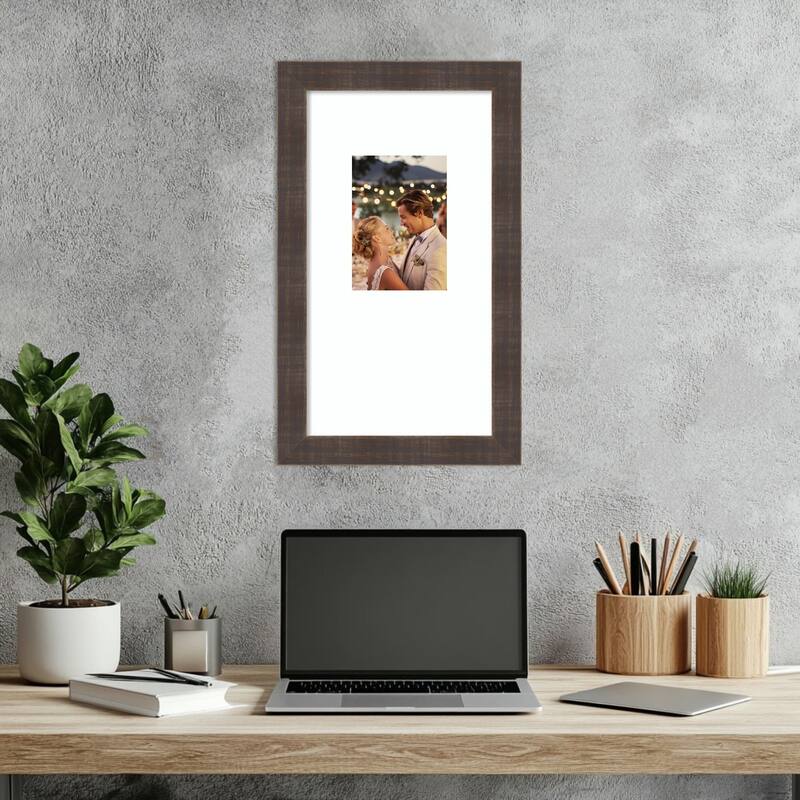 Whiskey Brown Rustic Framed Picture Frame, Photo Frame