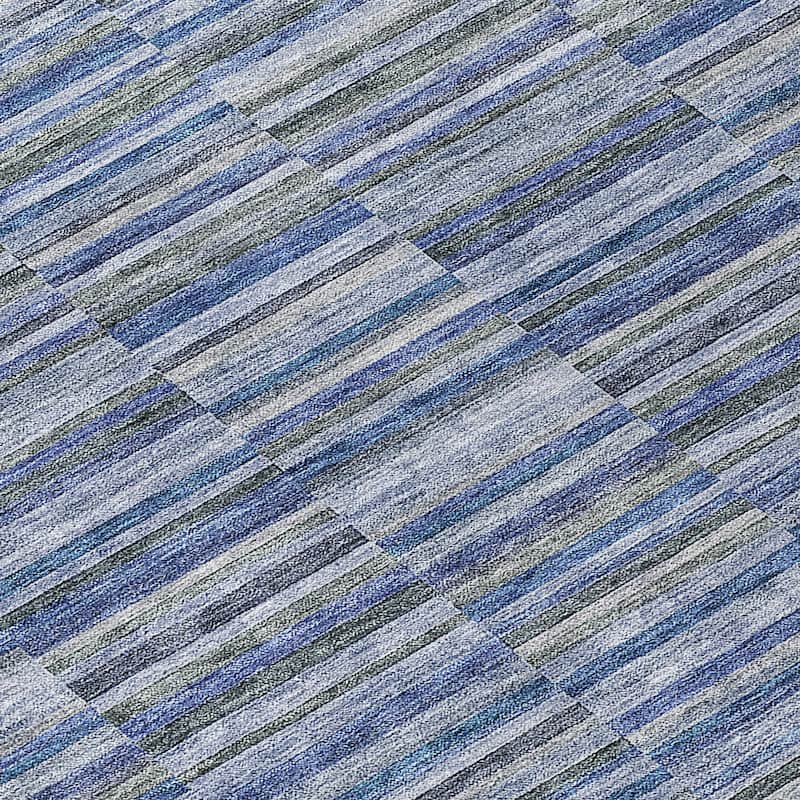 Machine Washable Indoor/ Outdoor Chantille Contemporary Geo Rug