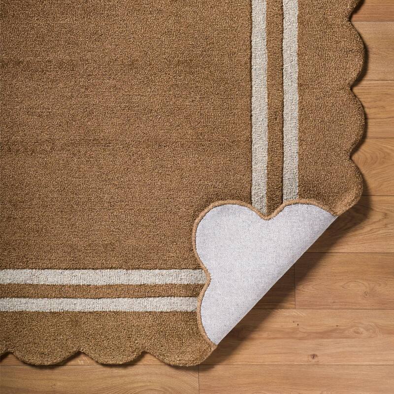Livabliss Scalloped Modern & Contemporary Area Rug