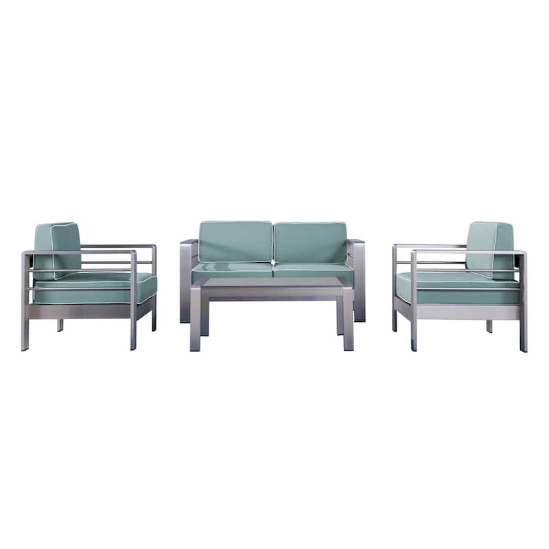 Cape Coral 4-piece Outdoor Chat Set by Christopher Knight Home