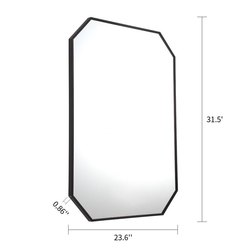 MacLuu Octagon Aluminum Wall Mirror
