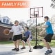 preview thumbnail 5 of 6, Roomfitters Adjustable Basketball Hoop System, Portable 7.5-9.2ft with 32 Inch Backboard and Wheels for Indoor Outdoor