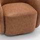 preview thumbnail 31 of 46, SEYNAR Modern Glam PU Leather 360 Degree Swivel Accent Armchair Set of 2