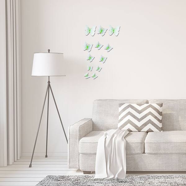 Shop 60pcs 3d Butterfly Wall Decal Diy Sticker For Christmas