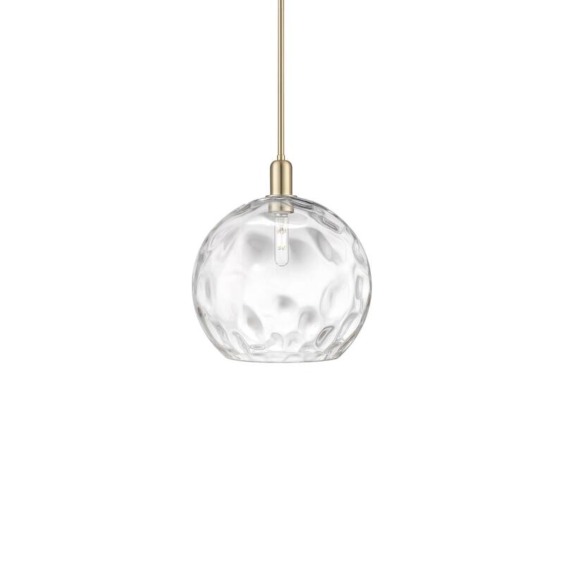 Innovations Lighting 716-1S-16-13 Athens Water Glass Pendant Athens - Champagne Bronze / Clear Water Glass
