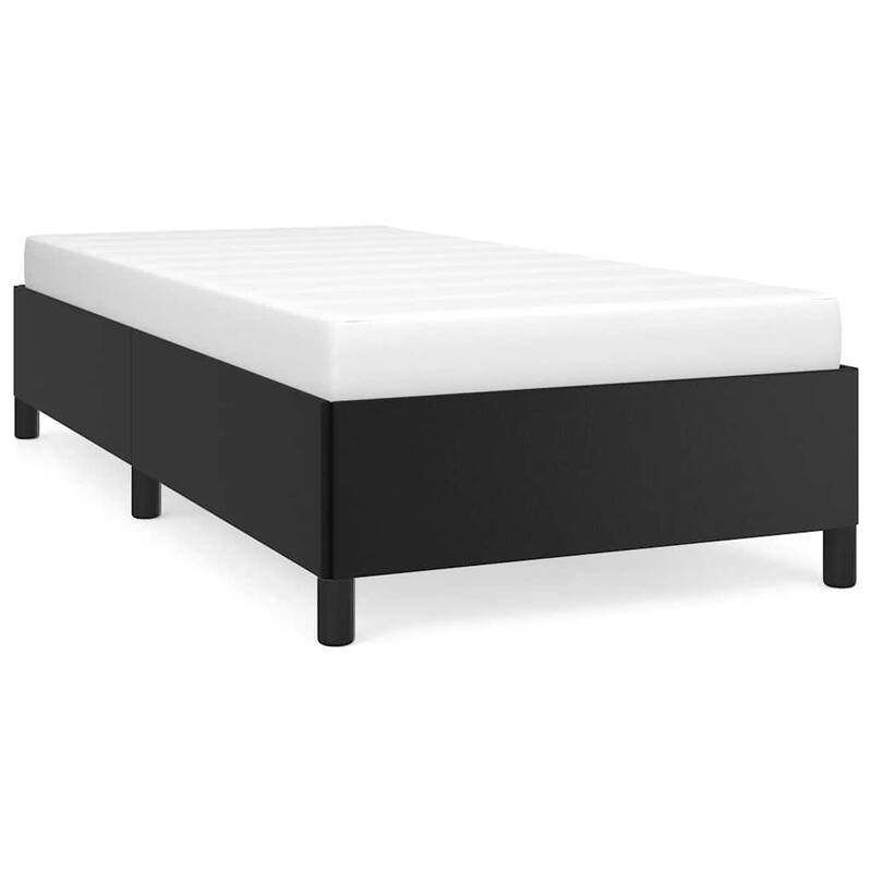 vidaXL Bed Frame, Faux Leather, No Mattress