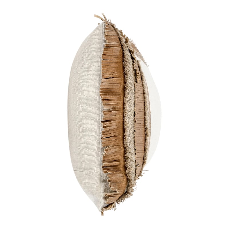 Villa by Classic Home Pottery 14"x26" Chestnut Cotton Throw Pillow