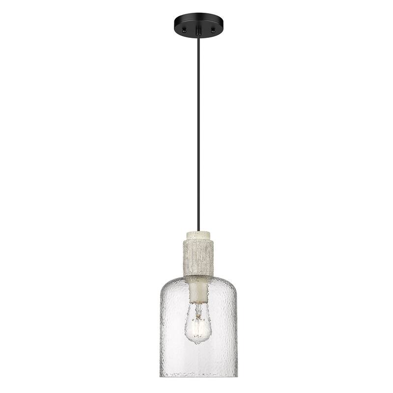 Wry Lighting Pedra 1-light Pendant in Matte Black - Matte Black