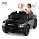 preview thumbnail 1 of 38, Gymax 24V 2 Seater Ride on Truck w/Remote Control 3 Speeds Bluetooth Black