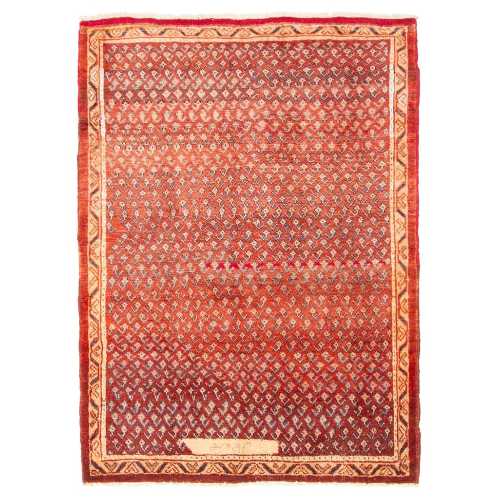 ECARPETGALLERY Hand-knotted Andelz Copper Wool Rug - 3'5 x 4'7