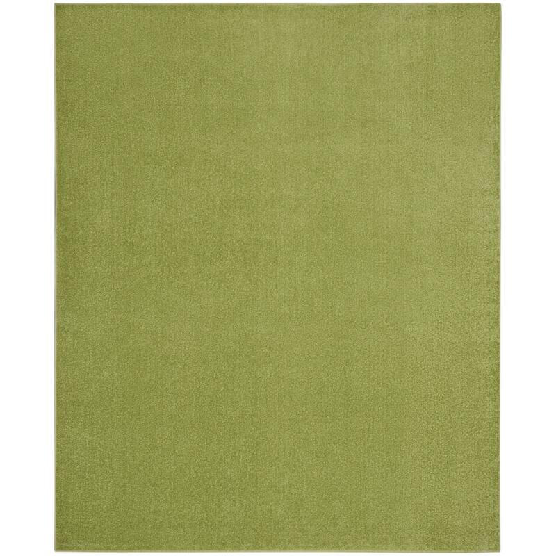 Nourison Modern Solid Indoor/Outdoor Area Rug - 10' x 14' - Green