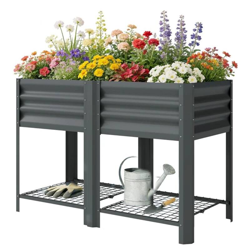 Elevated Garden Bed, Plant Rack, Elevated Flowerpot box, Planting Box