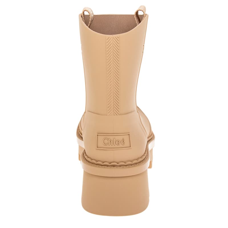 Chloe Raina Rain Boot - Beige Rubber