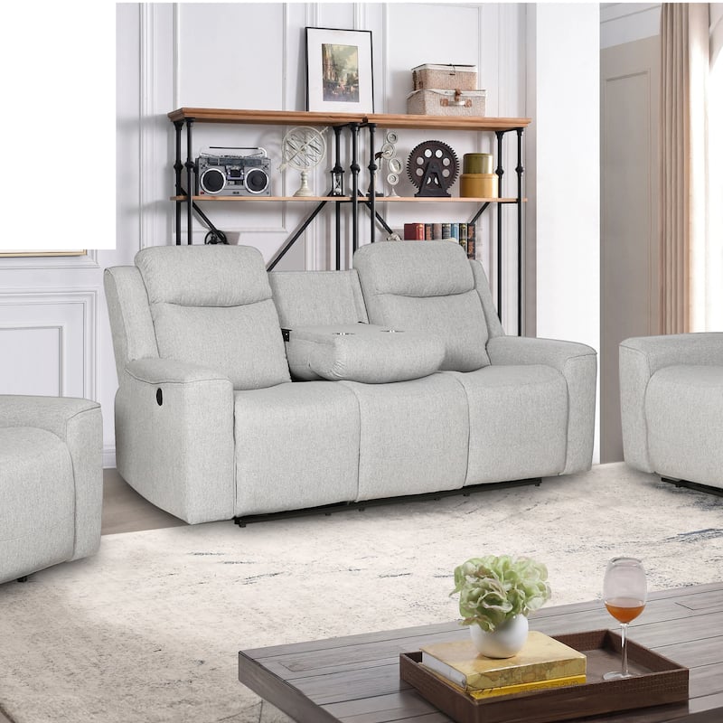 Amelia Contemporary Upholstered Recliner Sofa