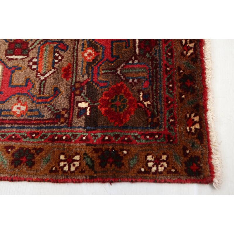 ECARPETGALLERY Hand-knotted Sarabi Dark Red Wool Rug - 7'10 x 11'3