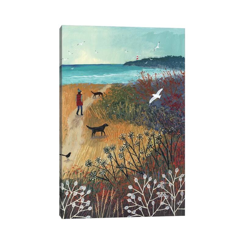 iCanvas "Walk To The Sea" by Jo Grundy Canvas Print