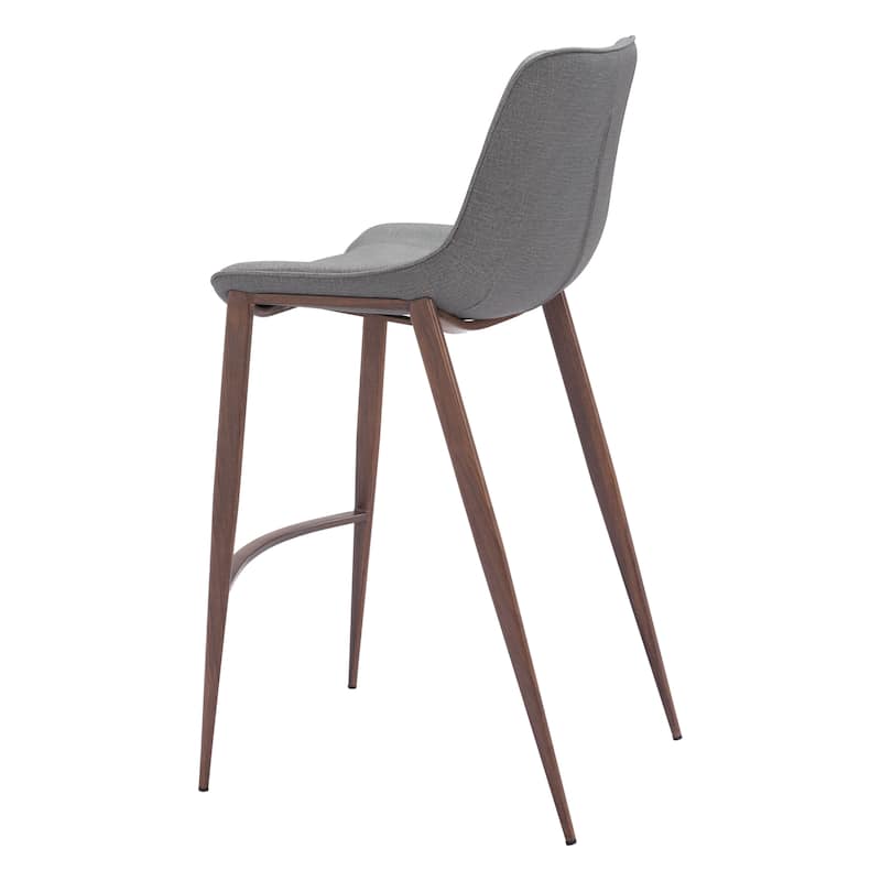Magnus Barstool Slate Gray & Walnut