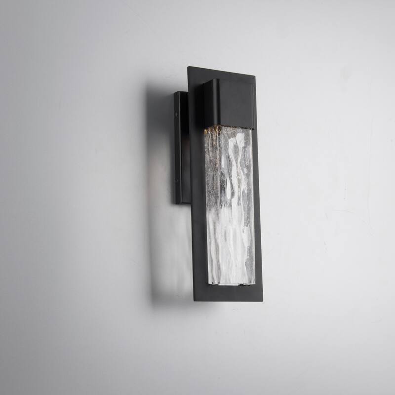 Mist 16in LED Indoor or Outdoor Wall Light 3000K Black
