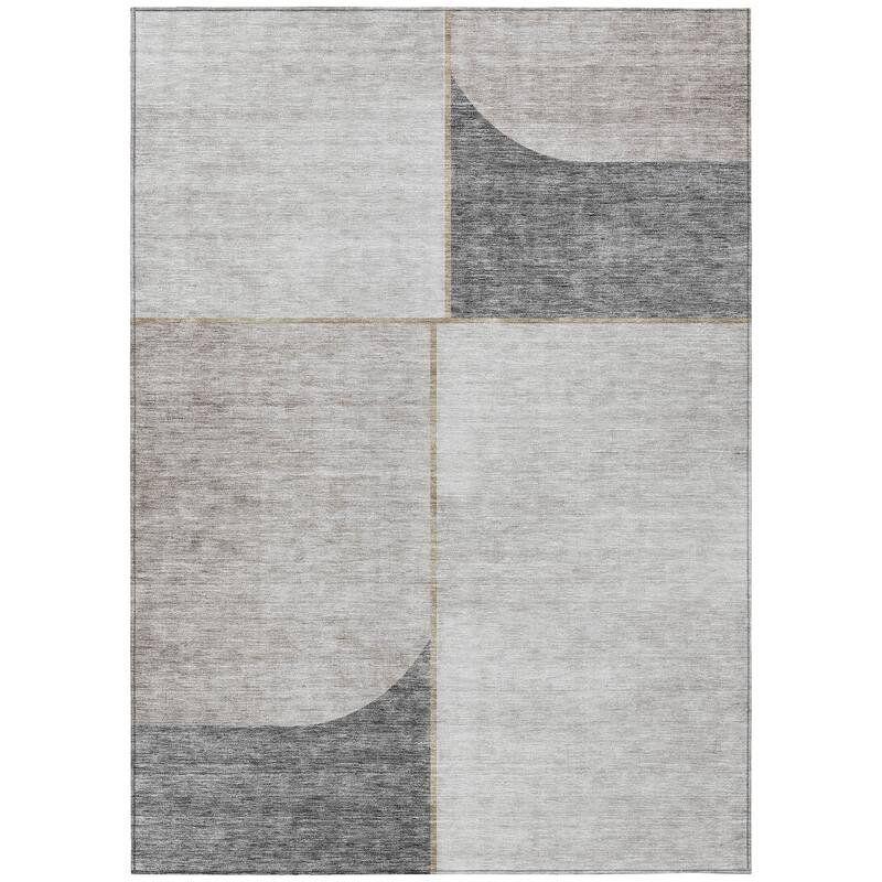 Machine Washable Indoor/ Outdoor Chantille Simple Modern Rug