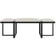 preview thumbnail 1 of 4, Uttermost 23761 Triple Cloud 60" Wide Bench Black / White